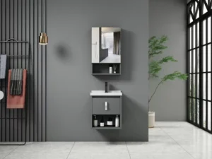 CLASSICA ITALIANO Set Wastafel Kabinet Gantung Minimalis Aluminium RAGUSA Anti Rayap Tahan Air