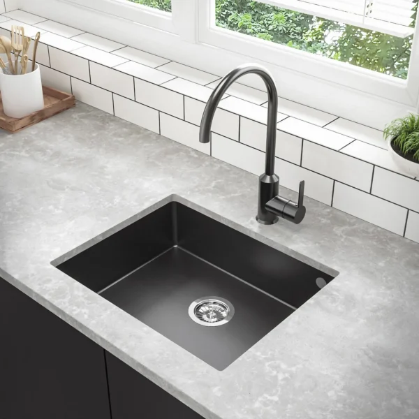 Granit kitchen sink hitam RINOKS 6842