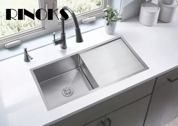 RINOKS SBF‑10050 Kitchen Sink Stainless Steel 100×50 cm