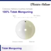 Classica Italiano Wastafel Meja Kamar Mandi Keramik Bulat Minimalis TC-012
