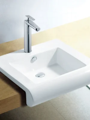 Wastafel tanam keramik Gabriel - 610 x 470 x 170mm