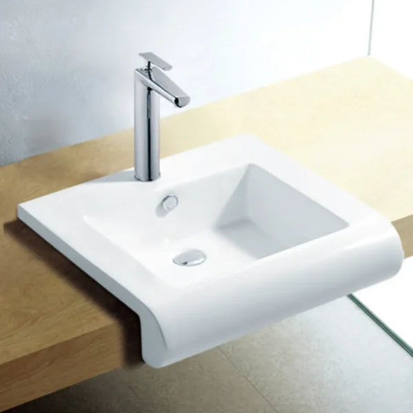 Wastafel tanam keramik Gabriel - 610 x 470 x 170mm