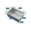 sb-6045-RINOKS-undermount-kitchen-sink-sketch Bak cuci piring RINOKS 60x45 single bowl stainless steel premium sketch