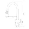 Keran tarik mixer panas dingin SD-730