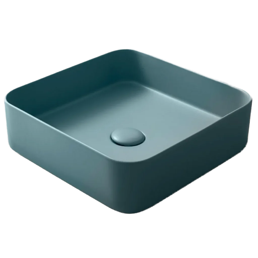 TC-027 BL wastafel keramik biru laut
