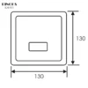 Urinoir Sensor RINOKS-KM-651 AC/DC otomatis bilas sketch