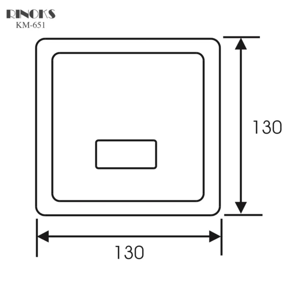 Urinoir Sensor RINOKS-KM-651 AC/DC otomatis bilas sketch