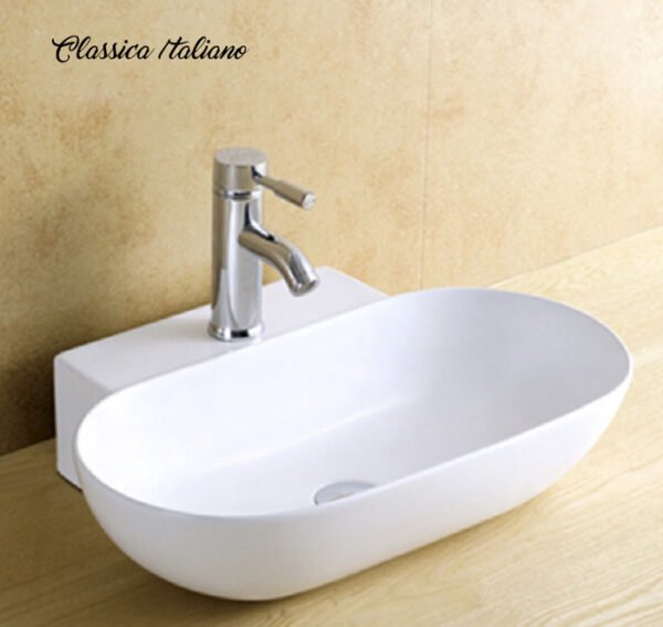 Classica Italiano Wastafel keramik gantung mewah modern anti noda