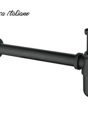 Pipa siphon selang Bottle Trap pembuang wastafel stainles hitam