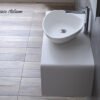 Classica Italiano Wastafel keramik segitiga desain italia anti gores