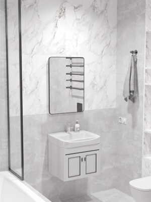 Classica Italiano kabinet wastafel lemari rak cermin mebel kamar mandi