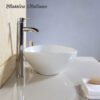 Wastafel kamar mandi keramik mewah oval Classica Italiano