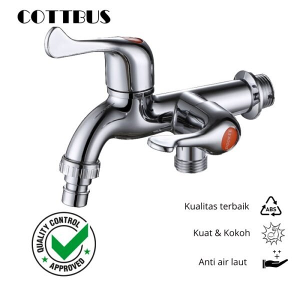 Kran double ABS keran cuci piring tembok Serba Guna multi fungsi 30045