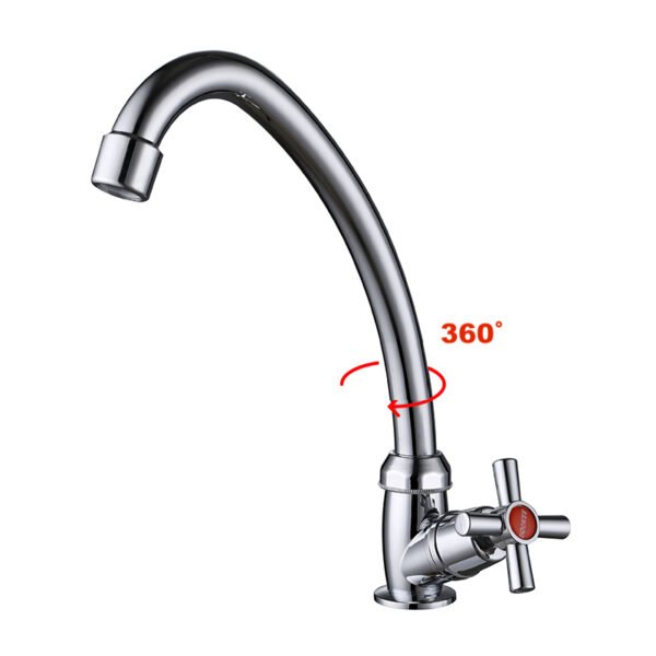 CBK-30058-rotation.jpeg Keran angsa ABS Chrome kran cuci piring kran dapur keran wastafel