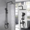 OASENSE CS-710 Tiang Shower Kuningan Panas Dingin Set - Rain Shower Anti Bocor Aksesoris Kamar Mandi