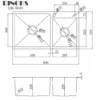 DB-8045-RINOKS-tempat-cuci-piring-sketches RINOKS 2 Lubang DB-8045-BK