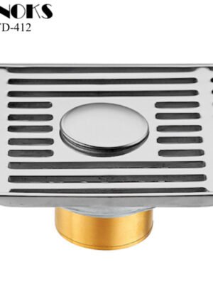 Saluran pembuangan mesin cuci floor drain RINOKS FD-412 Stainles anti karat 3.0 mm