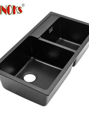 RINOKS Granite kitchen sink wastafel cuci piring granit double bowl 8246