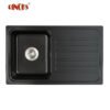 GSBF-7646-RINOKS-wastafel-dapur-granite-1-jpg.jpeg Wastafel granit RINOKS Granite kitchen sink single bowl drainboard
