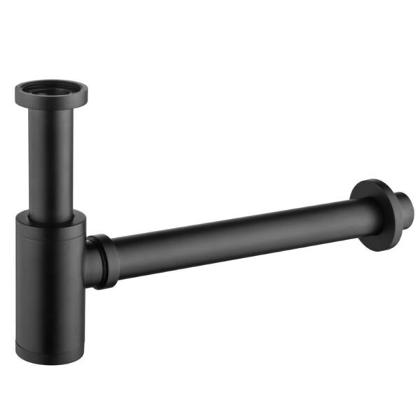 Pipa siphon selang Bottle Trap pembuang wastafel stainles finishing hitam