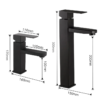 ITL-7202-sketch.png Keran mixer panas dingin hitam kuningan Classica Italiano