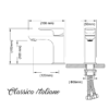 ITL-7205A-Sketch.png Keran mixer ITL-7205 Brushed Classica Italiano panas dingin