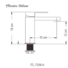 ITL-7206-A-Classica-Italiano-kran-dingin-stainles-brushed-18cm-sketch.png Keran wastafel ITL-7206 Brushed Classica Italiano stainles anti karat