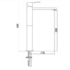 ITL-7206-C-Classica-Italiano-kran-dingin-stainles-brushed-30cm-sketch.png Keran wastafel ITL-7206 Brushed Classica Italiano stainles anti karat