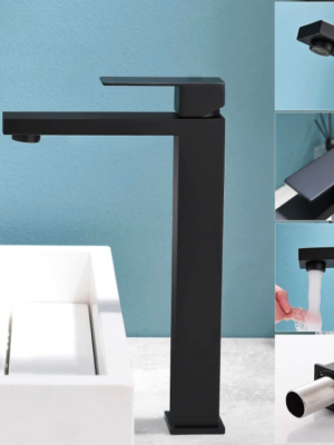 Keran wastafel ITL-7206 Hitam Classica Italiano stainles anti karat