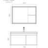 Classica Italiano Wastafel cermin kabinet lemari desain italia mewah