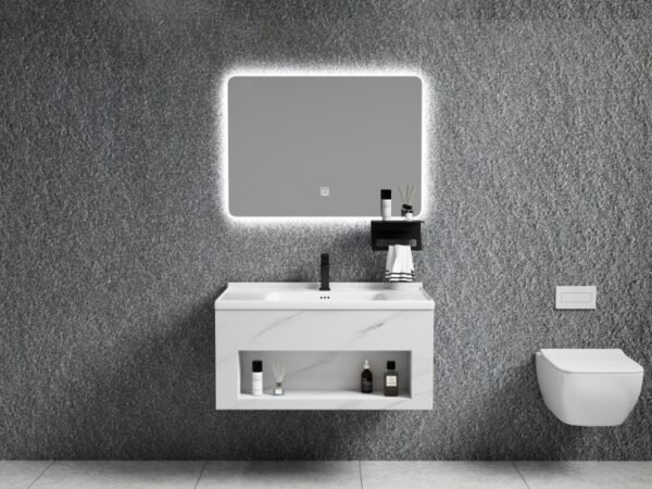MITILINI-WH-70-kabinet-wastafel-stainless-steel-70cm-marble-white.jpg Wastafel kabinet stainles MITILINI-WH Classica Italiano + cermin LED