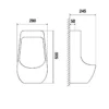 OR-903-urinoir-toilet-290x245x500-sketch Urinal toilet keramik OR-903 Sketch