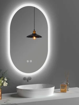 Palermo-237-j-07 Cermin LED sentuh oval J-07