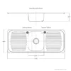 RKS-934A-bak-cuci-piring-satu-lubang-dua-sayap-sketch-600x600 Wastafel dapur 1 lubang 2 sayap sketch