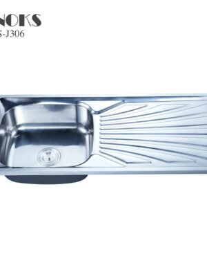Bak cuci piring stainless 79cm tebal + kran angsa panas dingin + afur