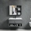Ragusa-BK-60-80 CLASSICA ITALIANO Set Wastafel Kabinet Gantung Minimalis Aluminium RAGUSA Anti Rayap Tahan Air