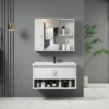 Ragusa-WH-60-80 CLASSICA ITALIANO Set Wastafel Kabinet Gantung Minimalis Aluminium RAGUSA Anti Rayap Tahan Air