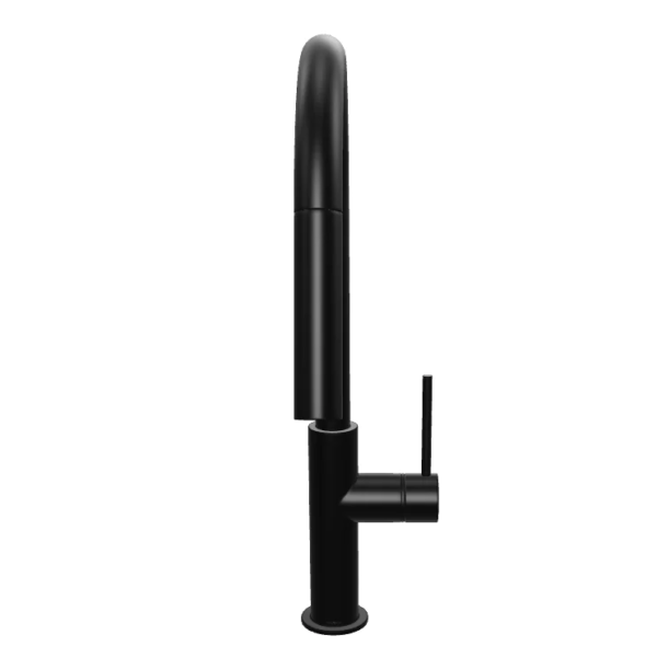 SD-005BK-front-view.png RINOKS Keran dapur Angsa fleksibel Stainless 304 kuningan hitam
