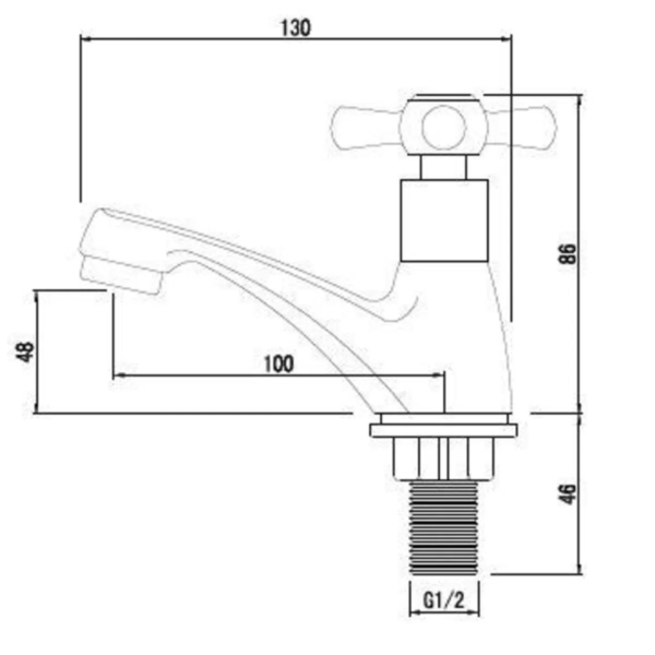 RINOKS Keran Wastafel Sink kran Cuci Tangan Basin stainles kunigan