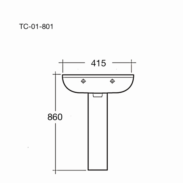TC-01-801-sketch-1440x1440-1.png Classica Italiano Wastafel kamar mandi keramik anti noda dengan kaki