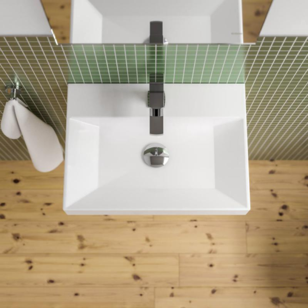 Wastafel gantung keramik TC-024 Classica Italiano kotak mewah modern