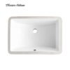 Classica Italiano Wastafel keramik tanam under-counter putih anti noda