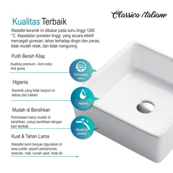 TC-026-classica-italiano-wastafel-cuci-tangan-gs2.jpeg Wastafel cuci tangan keramik CLASSICA ITALIANO kotak putih anti noda
