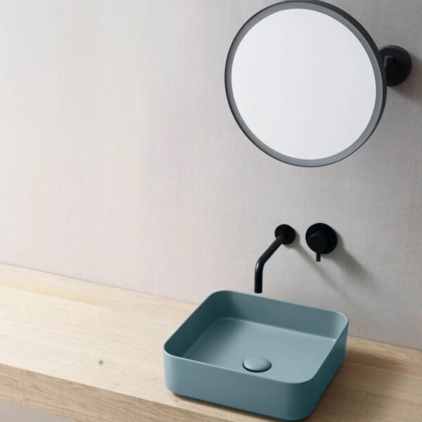 Art basin Classica Italiano wastafel kamar mandi kotak biru laut modern elegan