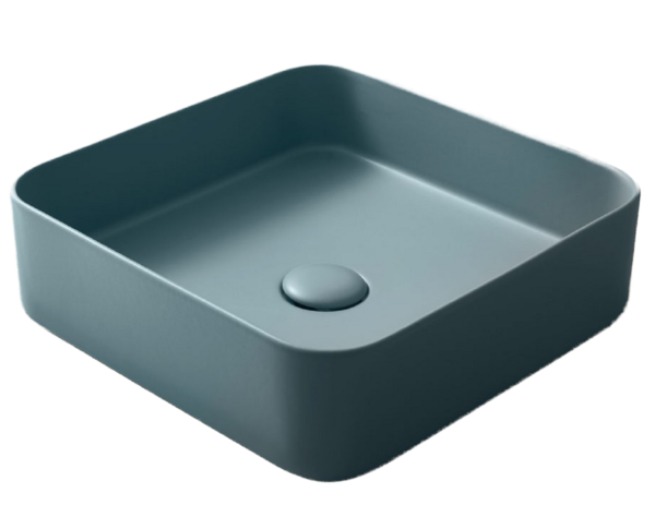 Art basin Classica Italiano wastafel kamar mandi kotak biru laut modern elegan