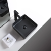 Art basin Classica Italiano wastafel kamar mandi kotak hitam modern elegan desain Italia