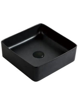 Art basin Classica Italiano wastafel kamar mandi kotak hitam modern elegan desain Italia