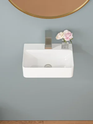 CLASSICA ITALIANO Wastafel Keramik Dinding Minimalis TC-031 White