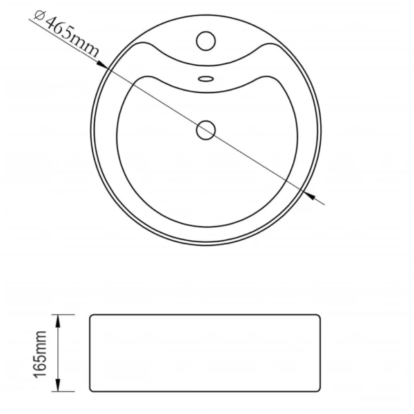 Classica Italiano paket Wastafel keramik + keran + cermin + afur