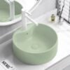 Wastafel Keramik Classica Italiano Modern Elegan Minimalis Hijau Sage